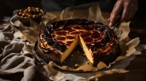 La magie du cheesecake basque : croûte caramélisée irrésistible et cœur ultra moelleux avec seulement 5 ingrédients