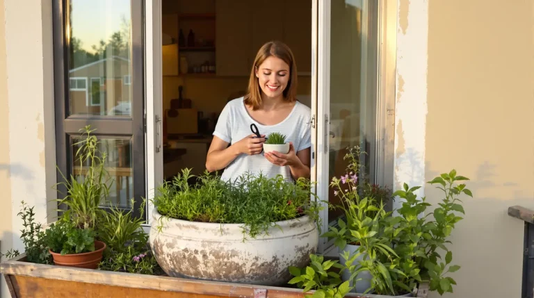 Ce jardin d’herbes vivaces en pot sur balcon remplace les aromates du supermarché toute l’année