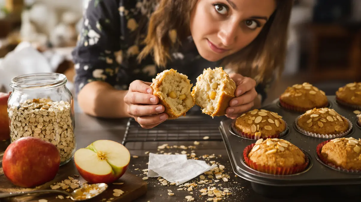 Fini le beurre dans mes gâteaux : je le remplace par un ingrédient du placard pour des muffins avoine-pomme bien moelleux Fini le beurre dans mes gâteaux : je le remplace par un ingrédient du placard pour des muffins avoine-pomme bien moelleux