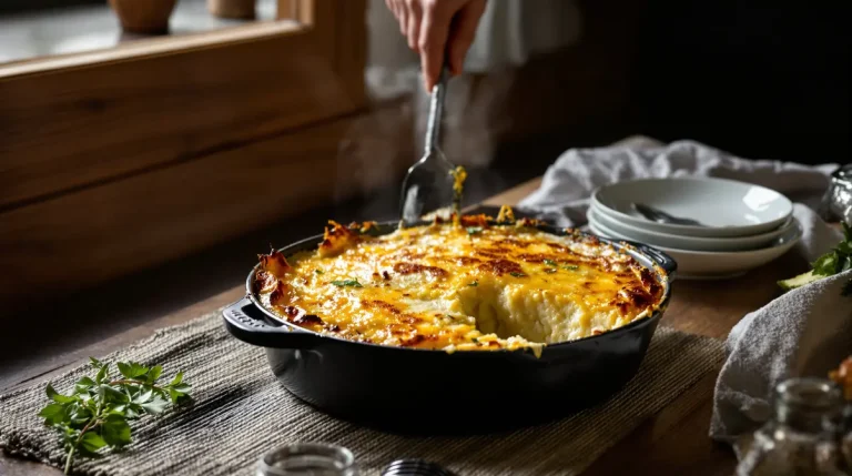 Je le prépare la veille, il est encore meilleur réchauffé : mon hachis parmentier poulet-poireaux ultra moelleux