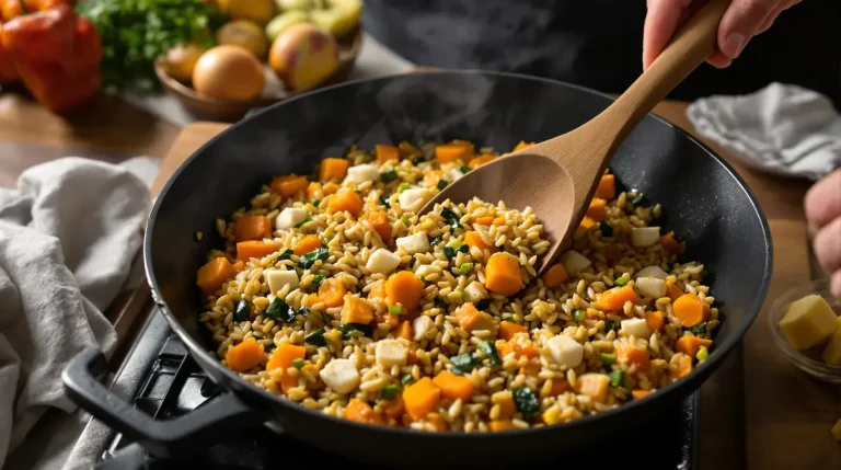 Je prépare ce riz sauté carottes-poireau à la sauce soja dès que je veux un dîner healthy express