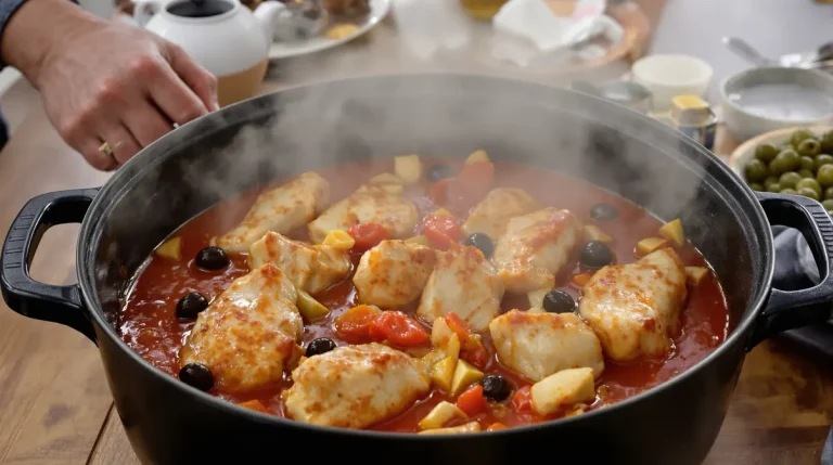 Pollo alla cacciatora : mon poulet du dimanche à l’italienne, mijoté aux tomates et aux olives