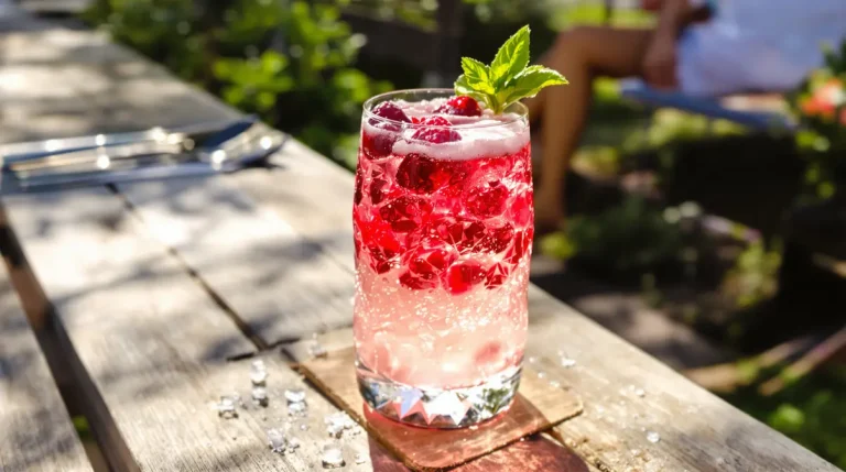 Profitez des premières framboises avec ce cocktail rhum-basilic-citron vert pour un apéro printanier