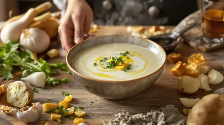 « Une de mes soupes préférées » : j’adore ce velouté blanc fondant, savoureux et bon pour la santé
