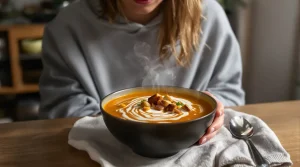 Velouté pois chiches-carottes au cumin : mon dîner complet et healthy pour les soirs de flemme